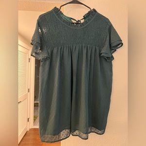 Green blouse size XL